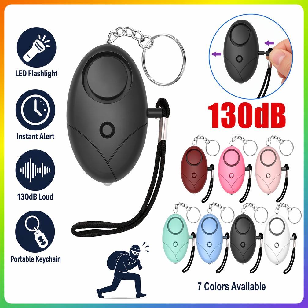 Personal Alarm Keychain - جهاز إنذار شخصي للسلامة بصوت 130