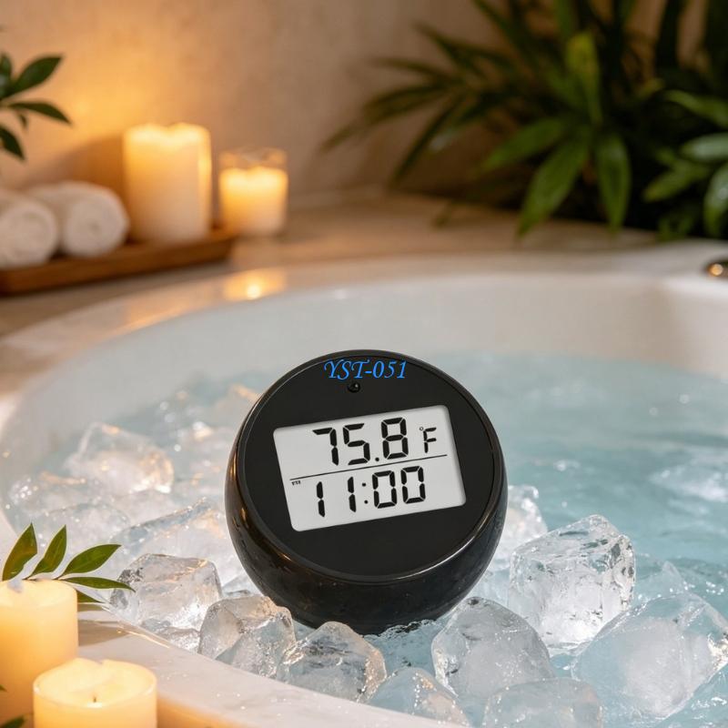 E15A ميزان حرارة حمام الجليد ا - مراجعة Pool Alarm Float وسعره