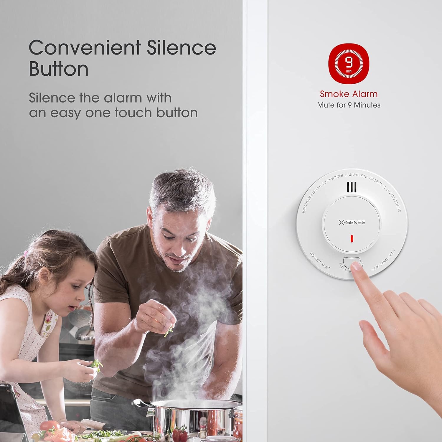 إنذار دخان X-Sense، كاشف دخان  - مراجعة Smoke Detector Interconnected وسعره