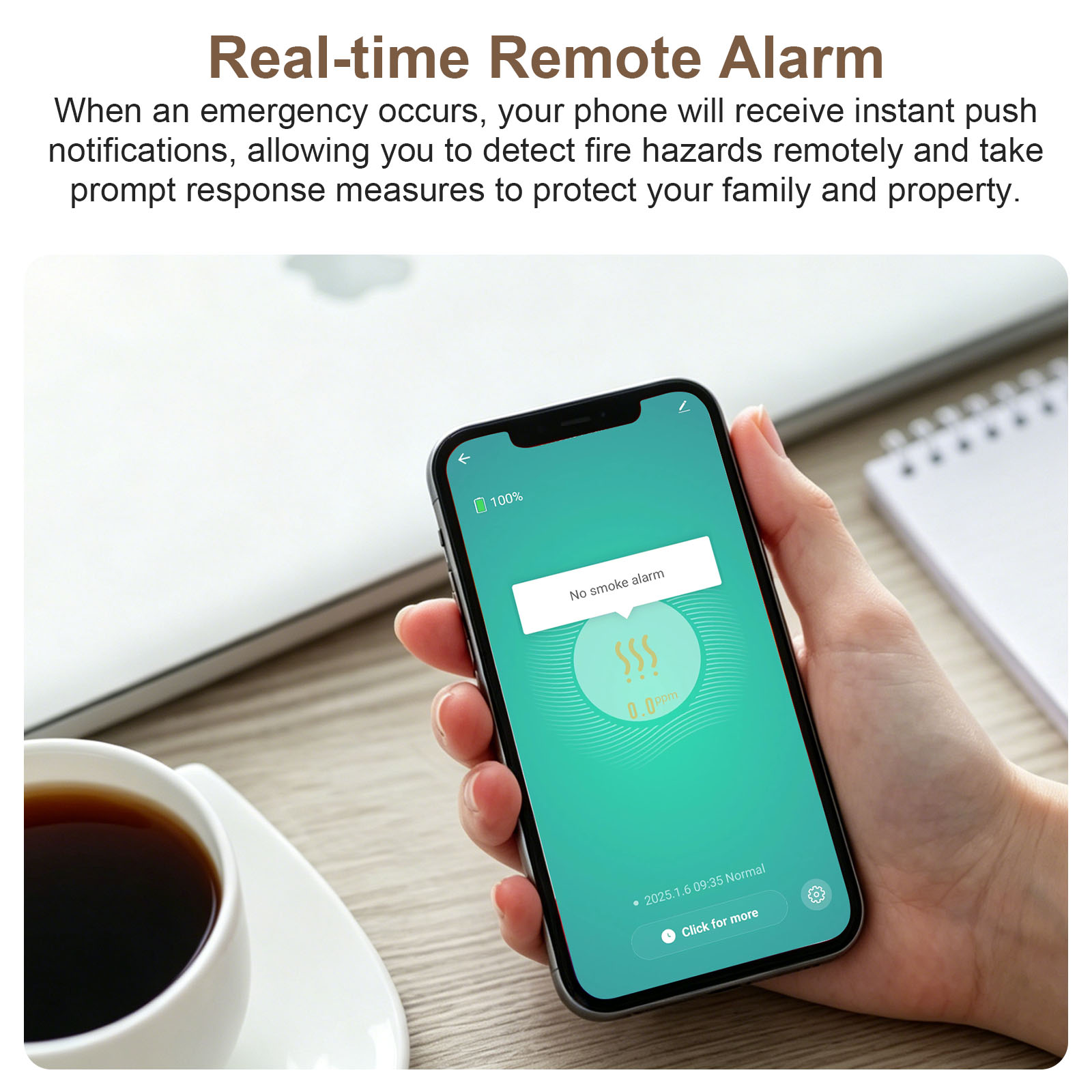 جهاز إنذار ذكي للدخان يعمل بتق - مراجعة Smoke Detector Interconnected وسعره